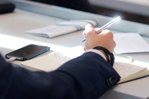 man with a spy pen